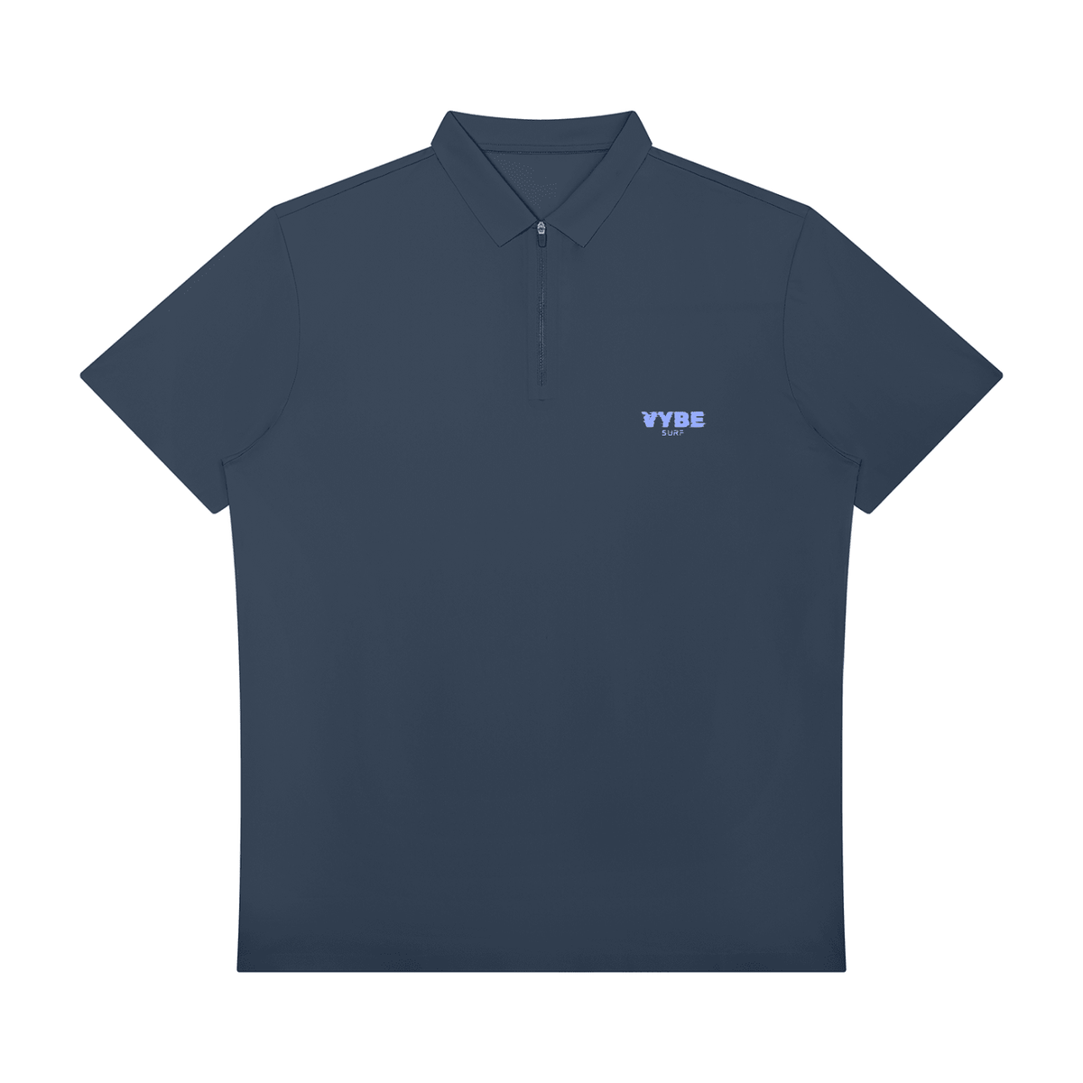 VYBE SURF Men's Quarter-Zip Performance Polo Shirt